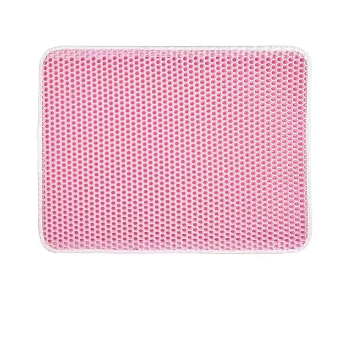 Waterproof cat litter mat with honeycomb design for easy cleanup