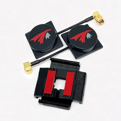 TRUERC X-AIR MKII 5.8G RHCP SMA metal antenna pair for FPV goggles and video receivers