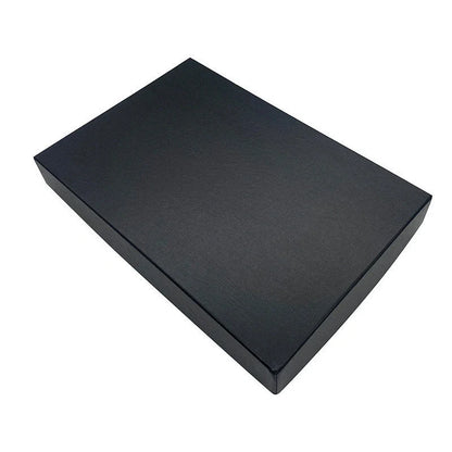 Minimalist black EVA kitchen knife set in gift box, perfect for home chefs