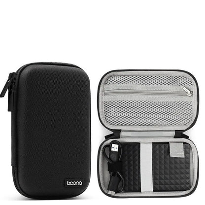 2.5-inch mobile hard disk protective Oxford cloth cover in grey and black colour options
