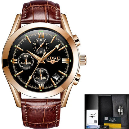 Sports quartz watch with 30M waterproof and mineral glass mirror