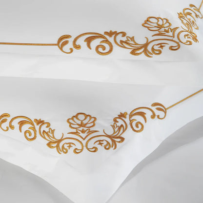 Four-piece 100% cotton bedding set in plain pattern, twill weave, 200x230cm fitted sheet for double bed