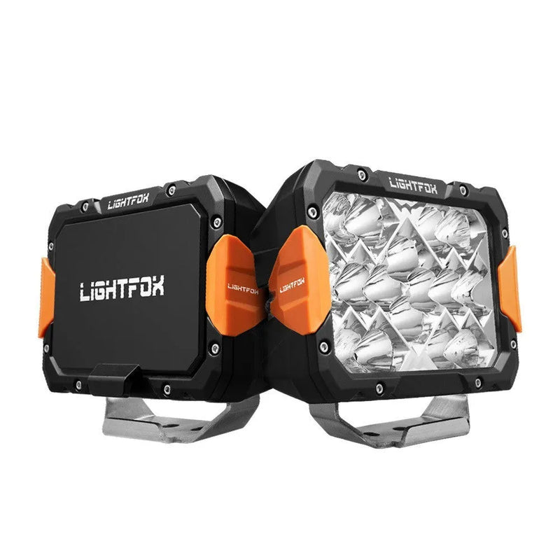 LED front bumper light kit for off-road vehicle retrofitting, 160W power aluminium construction with 13400 lumen output, universal fit black bumper-mounted auxiliary lighting