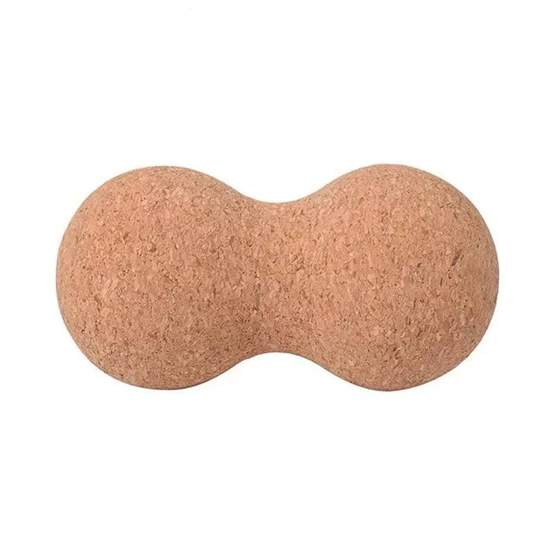 Natural cork peanut ball yoga pillar for muscle recovery and stress relief