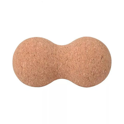 Natural cork peanut ball yoga pillar for muscle recovery and stress relief