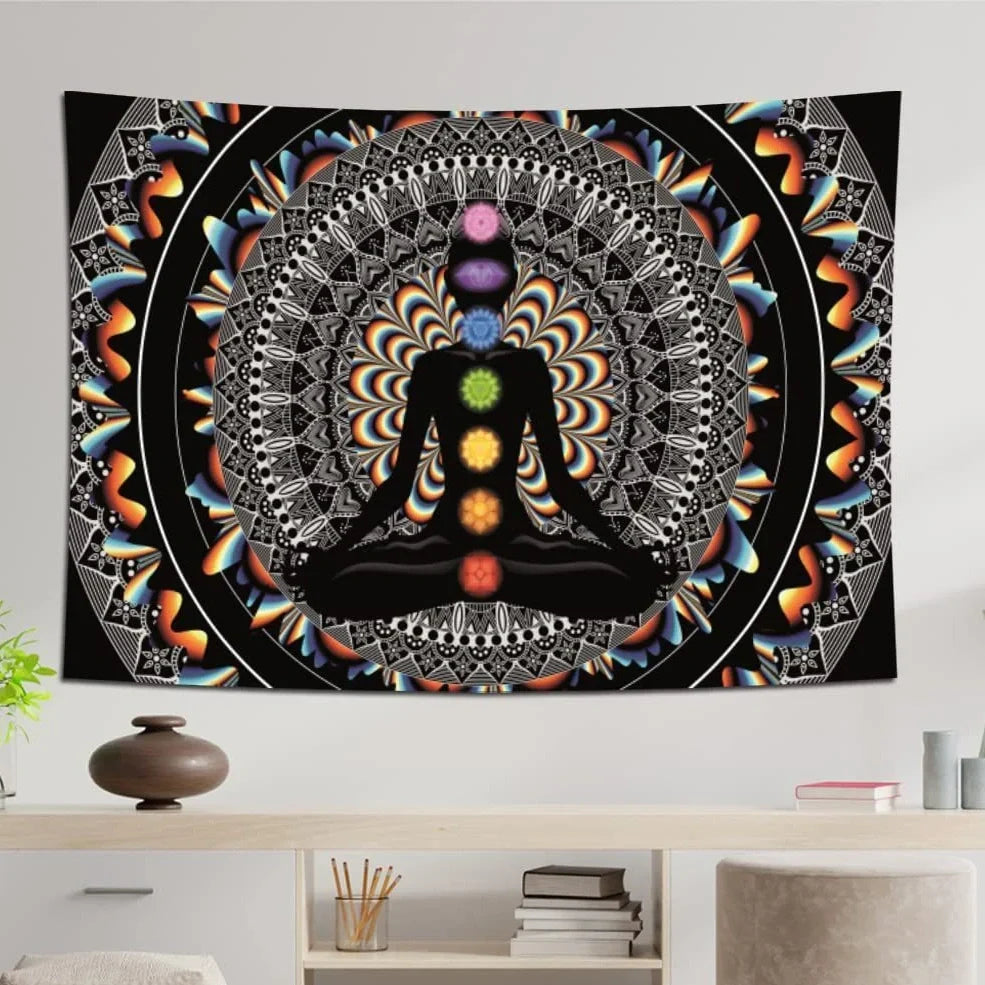 Digital printing wall tapestry in brushed finish showing colour option SM-XY327 at 150x130cm dimensions