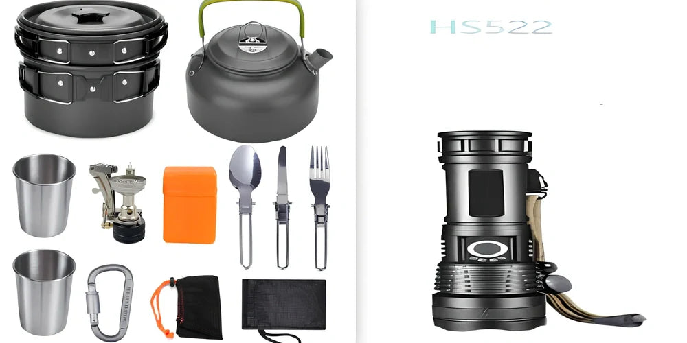 Black aviation aluminium LED torch with telescopic zoom lens showing extended and retracted positions