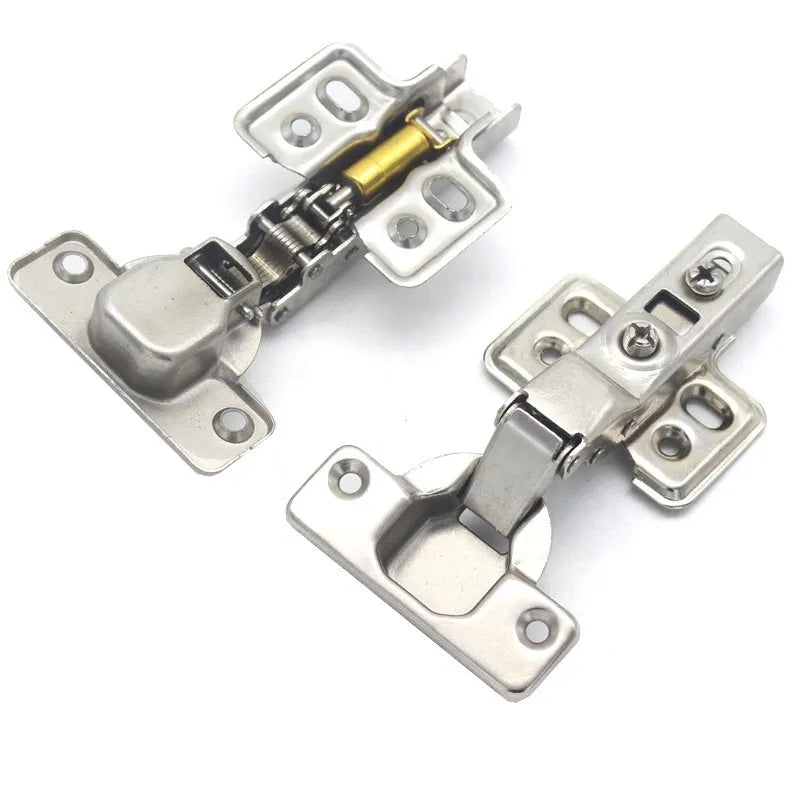 761 cold rolled steel hydraulic hinge with nickel plating showing three bend specifications for cabinet doors