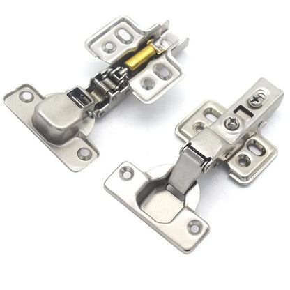 761 cold rolled steel hydraulic hinge with nickel plating showing three bend specifications for cabinet doors