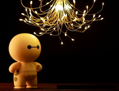 LED Fireworks String Lights with mesmerizing multicolor illumination, perfect for festive celebrations and special occasions.