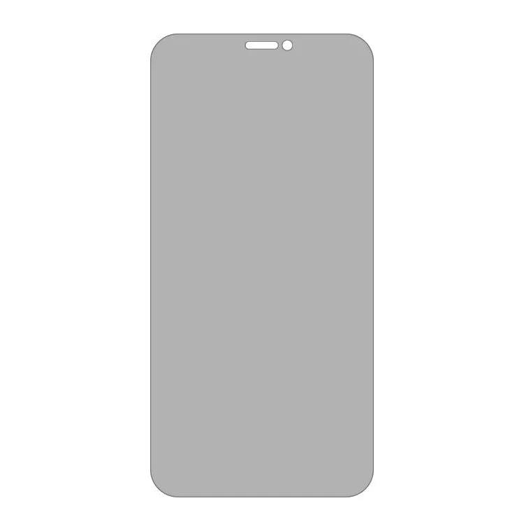 Tempered glass screen protector for iPhone with peep-proof privacy feature