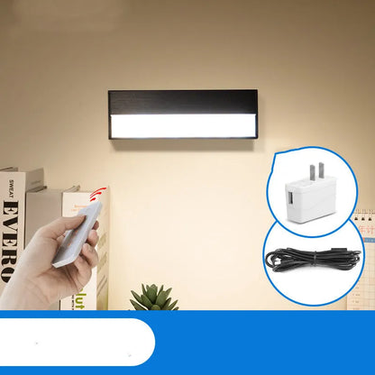 Compact magnetic LED table lamp with stepless dimming and 14.9cm length for desk and home use