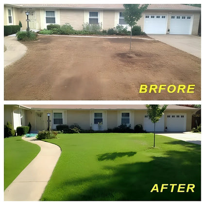 Biodegradable grass seed mat unrolled, 20cm x 300cm size, showing wind-proof fabric for soil consolidation and moisture retention in garden use
