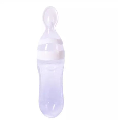 Baby Spoon Bottle Feeder in various colors for easy, safe baby feeding