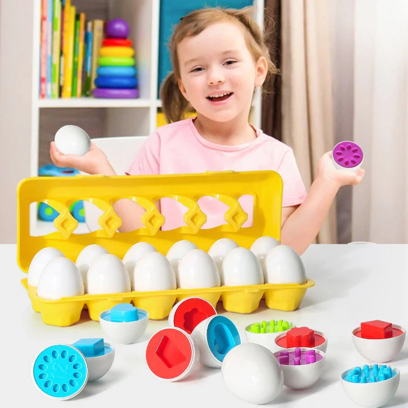 Smart Egg Toy educational shape matching game for kids, safe BPA-free plastic