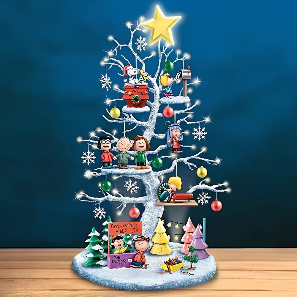 Resin Halloween pumpkin and Christmas tree ornaments measuring 10cm with glow features