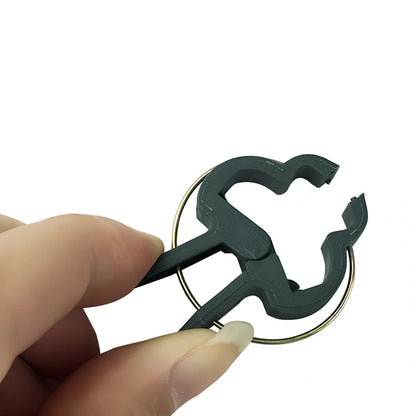 6cm yellow zinc plated garden clips for plant support in outdoor settings