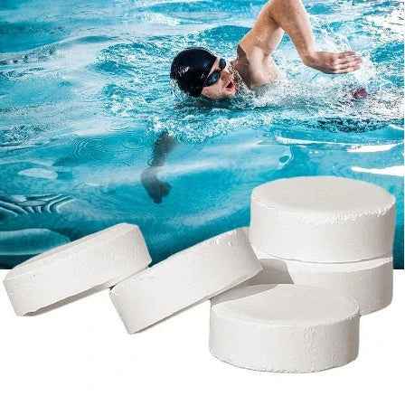 Premium effervescent pool purifier tablets that enhance water clarity and prevent algae growth in swimming pools