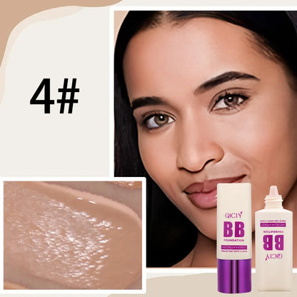 Feeding bottle style BB cream with brightening foundation and concealer effect in 10 colour shades