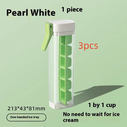 Effortless ice cube maker with one-touch release, made of food-grade, BPA-free materials for safe use in homes, parties, and bars