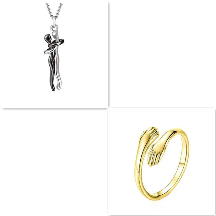 Stylish unisex love necklace with brass pendant in various color options, including rose gold, white black, black gold, and more.