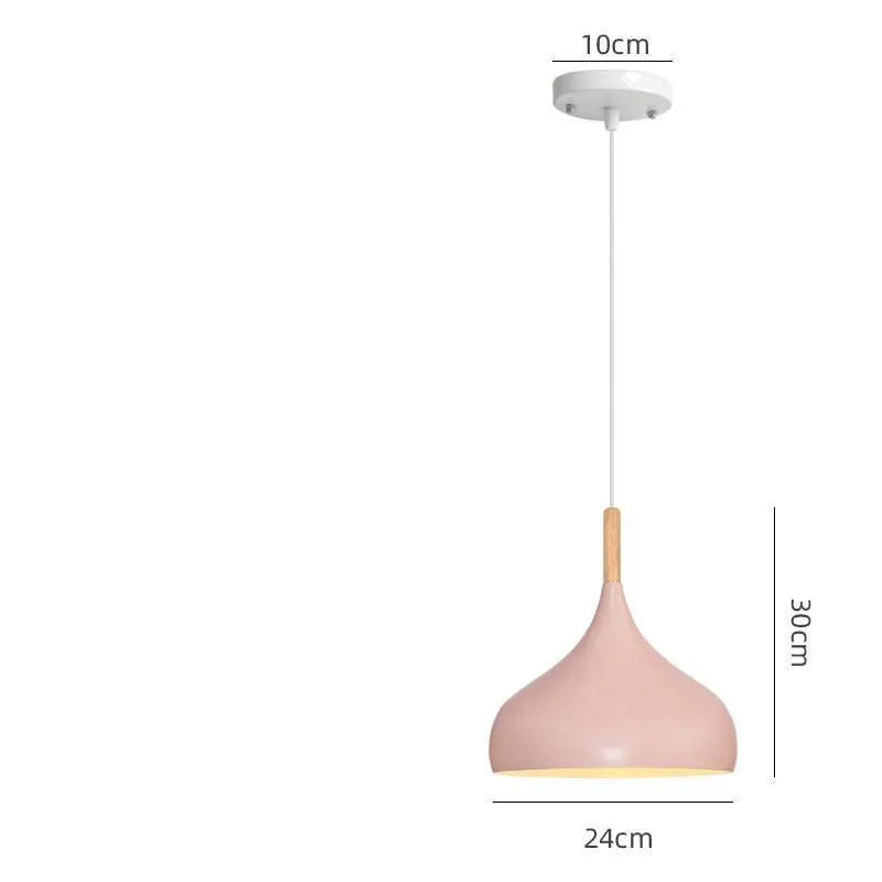 Creative Macarone Chandelier in black, blue, green, grey, pink, or yellow with adjustable height up to 1 metre