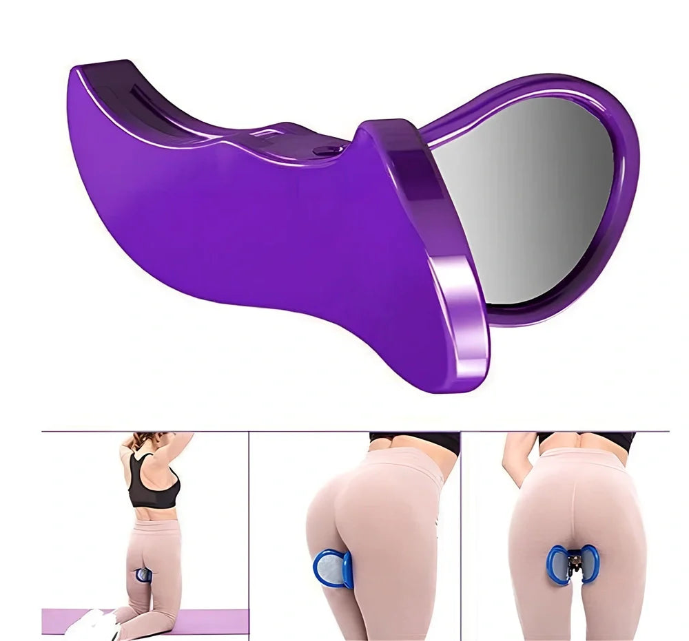 Steel-reinforced pelvic correction trainer in navy blue colour for hip line shaping and posture improvement