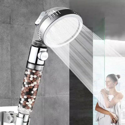 Household Negative Ion Pressurized Shower Head with adjustable modes and water-saving feature