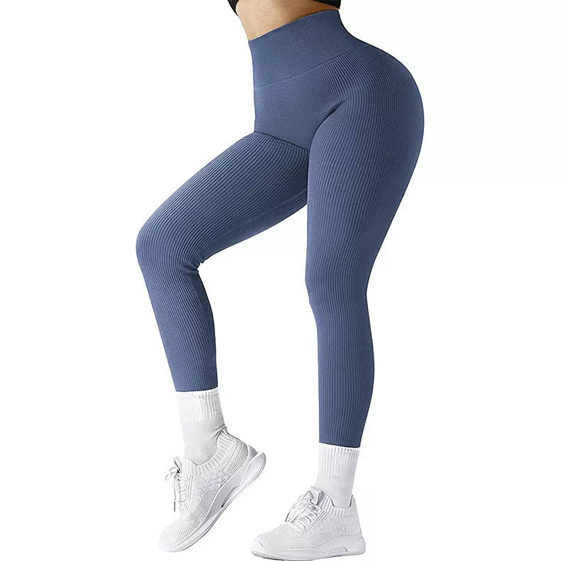 Women's high waist seamless leggings in various colors for fitness and casual wear