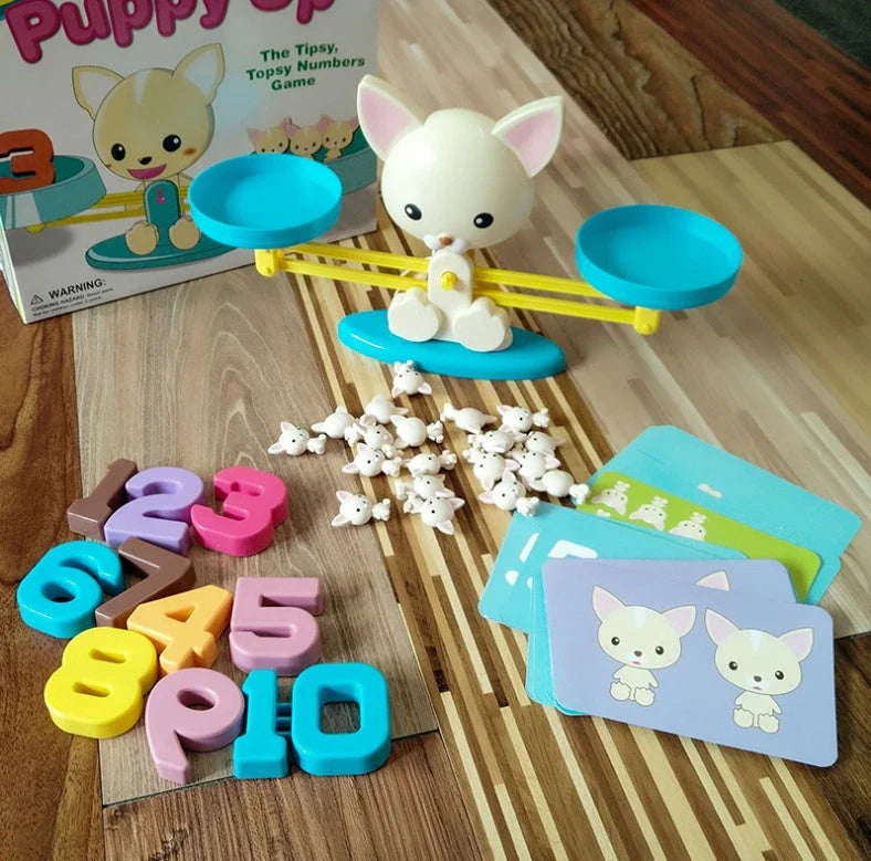 Engaging Educational Balance Toy with colorful animal shapes and digital display for early math learning
