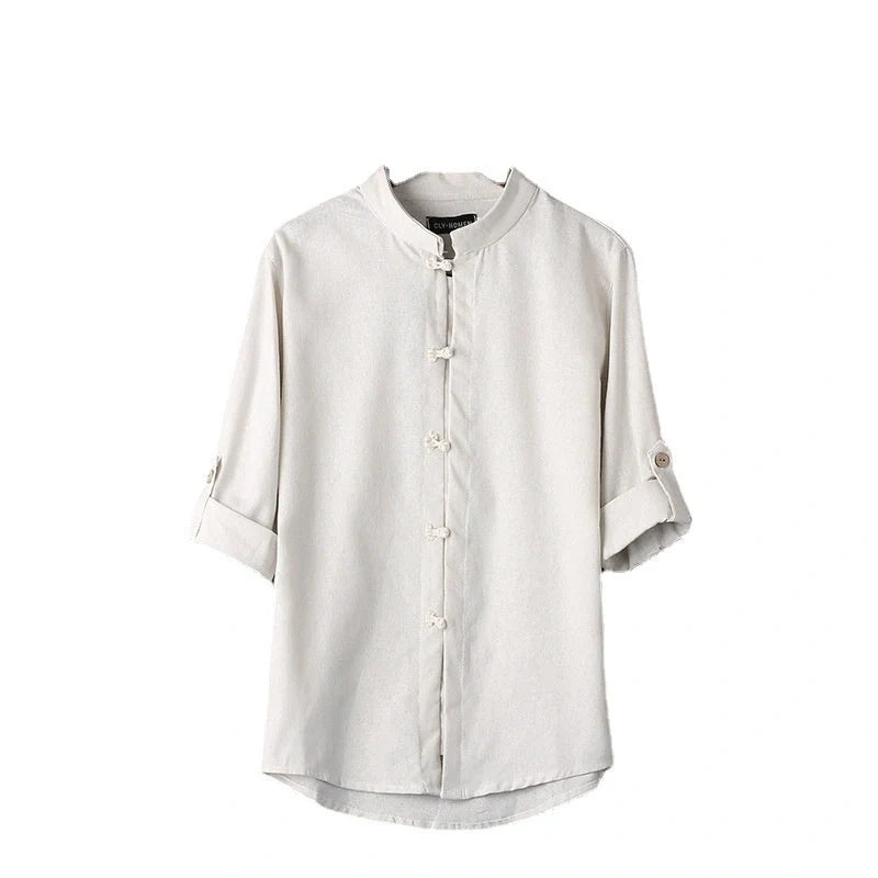 Men's vintage linen shirt in various colors and sizes for a stylish, comfortable look