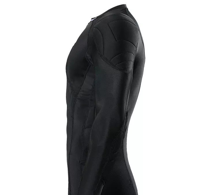 Men's long sleeve black football jersey for autumn and winter sports