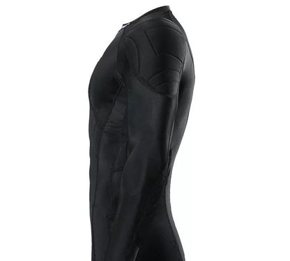 Men's long sleeve black football jersey for autumn and winter sports