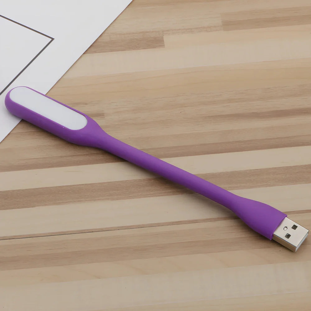 USB LED desk lamp with 6 diffused beads providing keyboard illumination