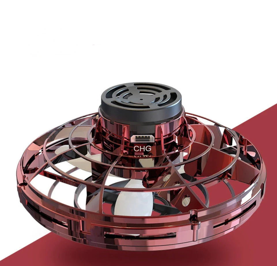 Interactive Gyro Fidget Spinner with RGB Lights - Compact, Durable Toy for Stress Relief and Fun