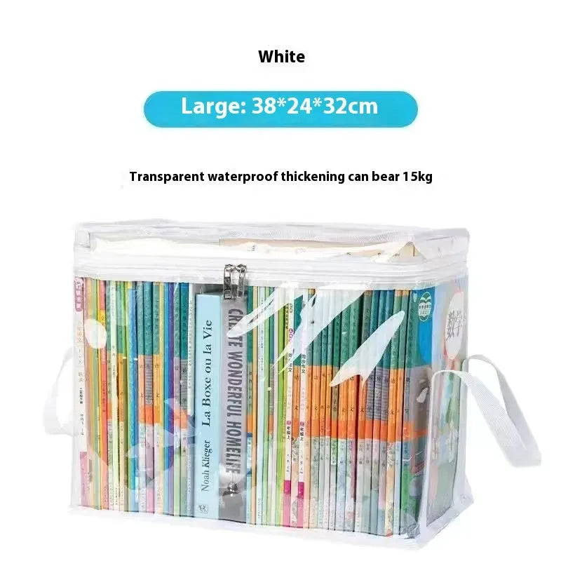 Black or white foldable buggy bag with transparent panels and 24-litre capacity