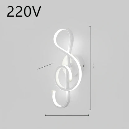 Nordic minimalist LED wall lamp in black with silicone shade, 220V for bedroom bedside use, 30000-hour lifespan