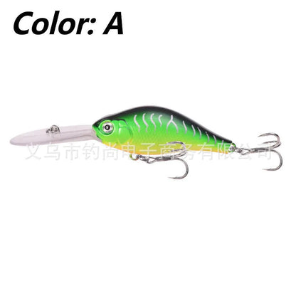 Floating Rock 10.5cm deep diving soft plastic minnow lure in multiple colours for freshwater fishing.