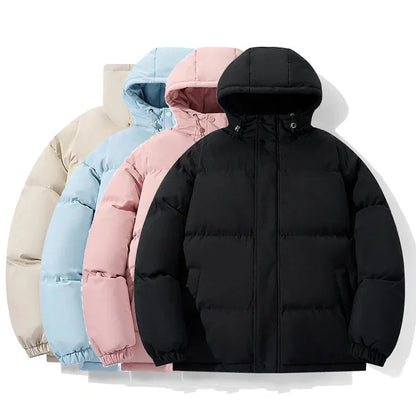 Cozy and comfortable cotton hooded coat in a variety of colors for casual winter wear