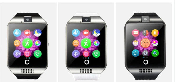 Bluetooth smart watch for men with touch screen and camera in multiple colors
