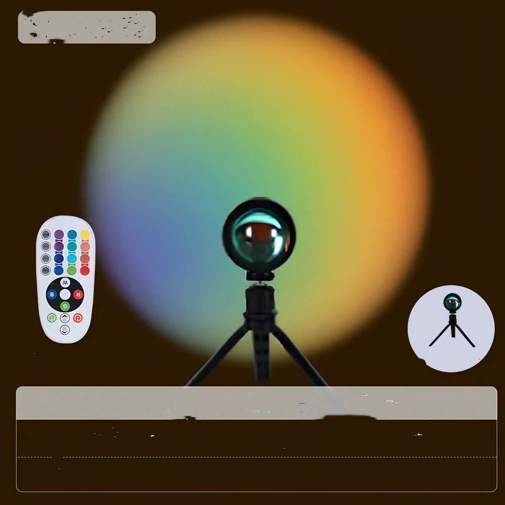 20cm Nordic floor lamp with aluminium shade and 16 colour LED lighting options