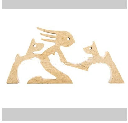 Wooden Nordic Style Animal Ornament for office desk decoration