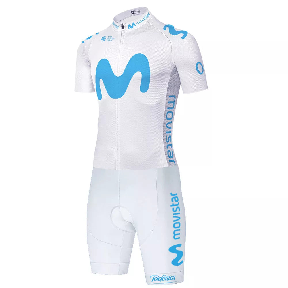 Short Sleeve Cycling Jersey Suit in moisture-wicking fabric for summer sports