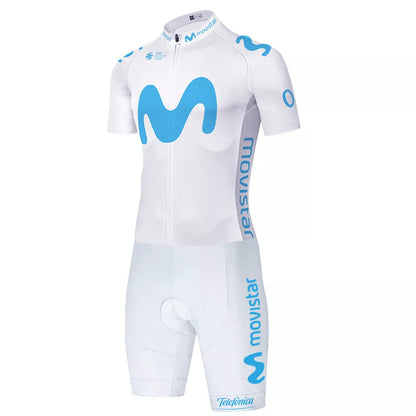 Short Sleeve Cycling Jersey Suit in moisture-wicking fabric for summer sports