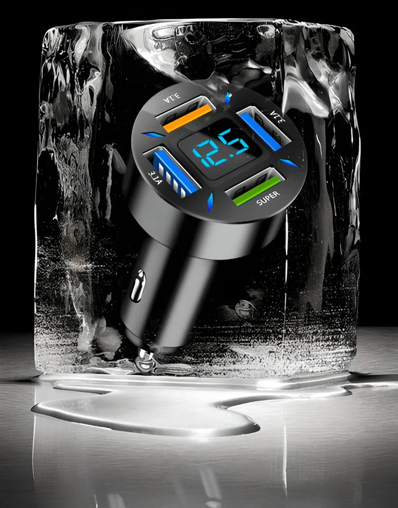 High-Speed 66W USB Car Charger with PD and QC 3.0 Charging for Fast Charging on the Go