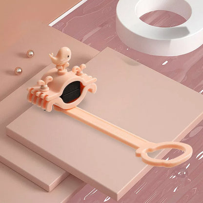 Children's faucet extender in blue, pink, or purple for easy handwashing