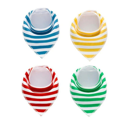 Stylish baby bibs and burp cloths featuring trendy arrow, wave, and triangle designs in soft, absorbent cotton