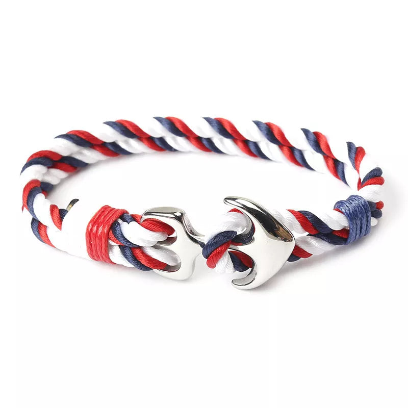 Marin Bracelets for men with anchor design in various colors