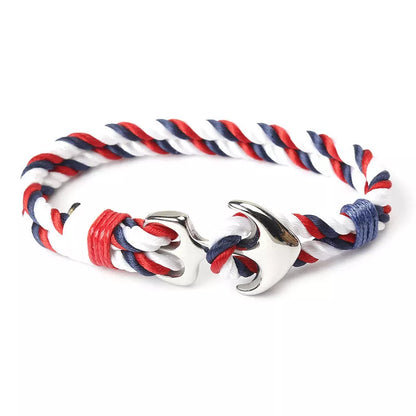 Marin Bracelets for men with anchor design in various colors
