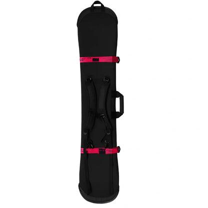 Black Dumpling Skin Snowboard Protective Cover with Green Ribbon for 80-169cm Boards, SBR Material